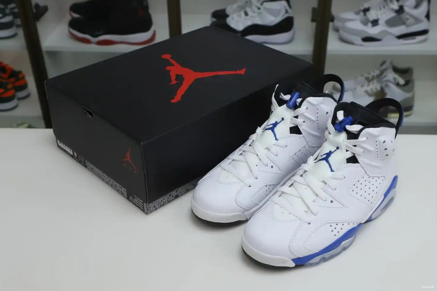 JORDAN RETRO AIR 6 SPORT BLUE Kimikick 0502
